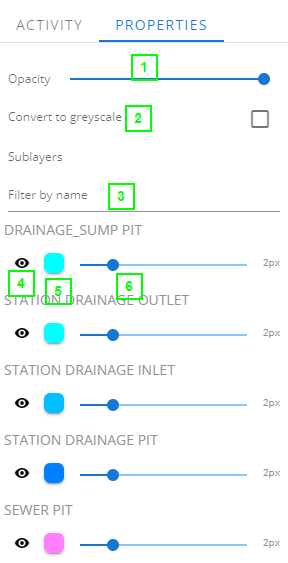 Layer properties