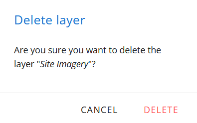 confirm delete layer dialog