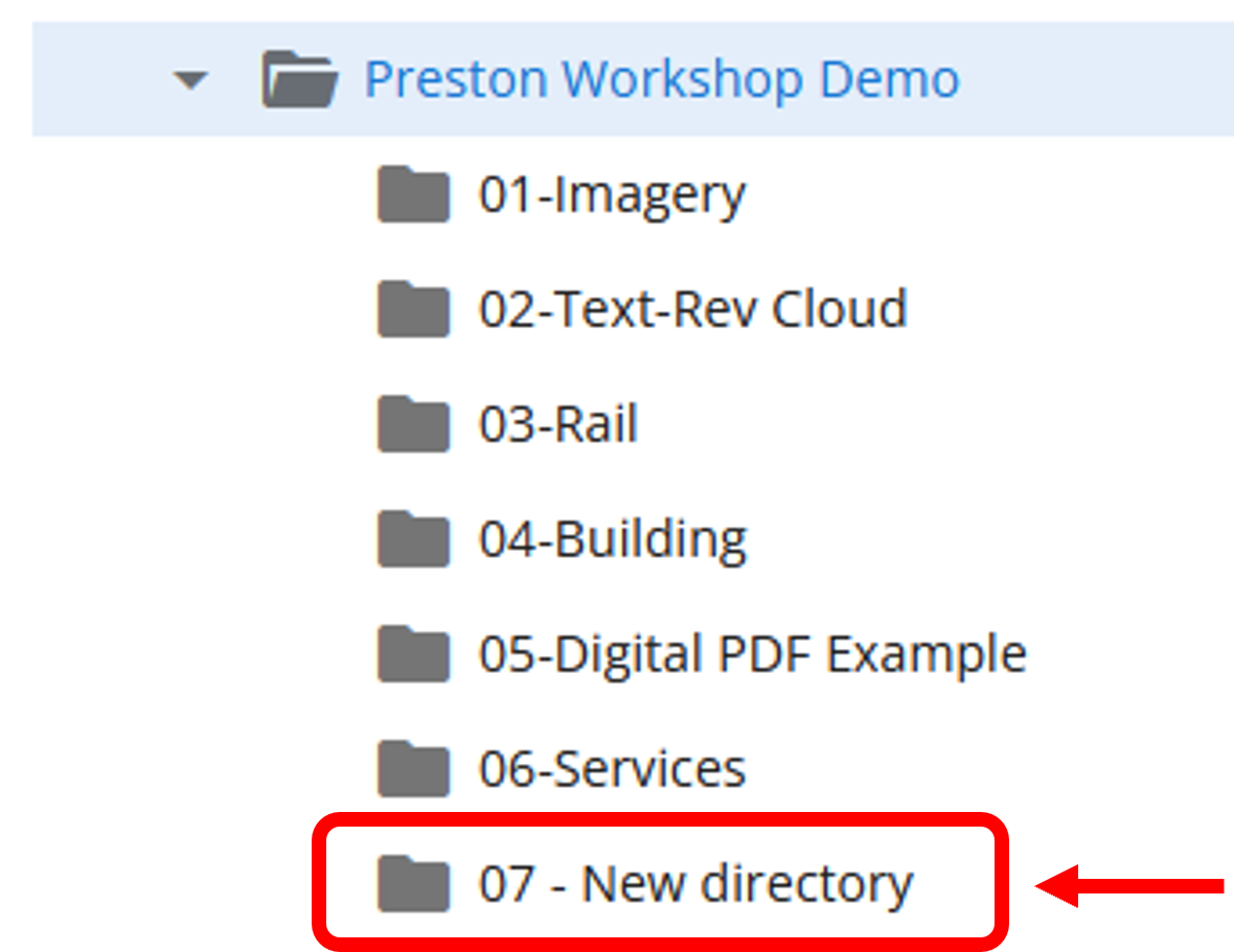 new directory was added